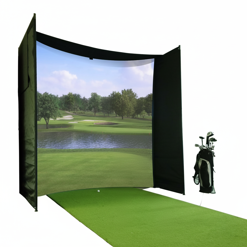 KHAMPA DIY Golf Simulator Impact Screen Frame Enclosure Kit Set